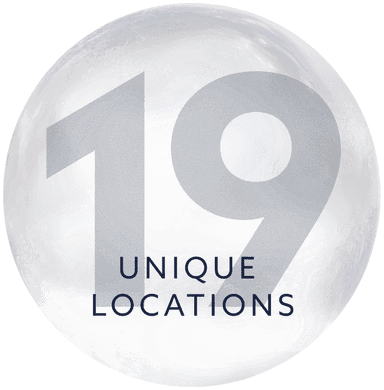 19 unique locations